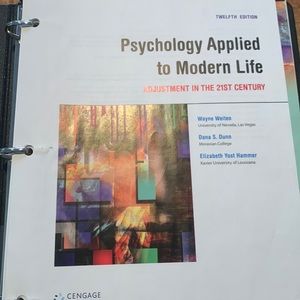 Psychology Applied to Modern Life twelfth edition